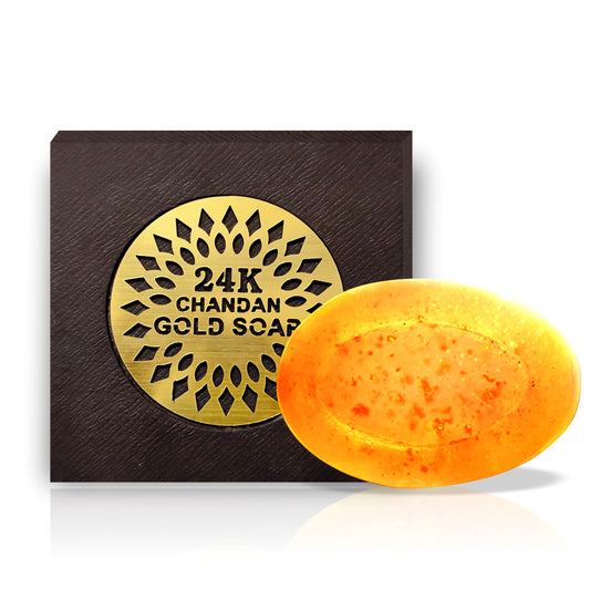 Loveleen 24k Gold Sandalwood Glycerin Soap - 100gm